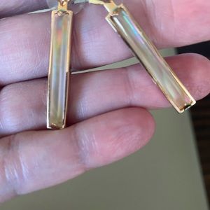 Kendra Scott Drop Fire Opal Style Earrings